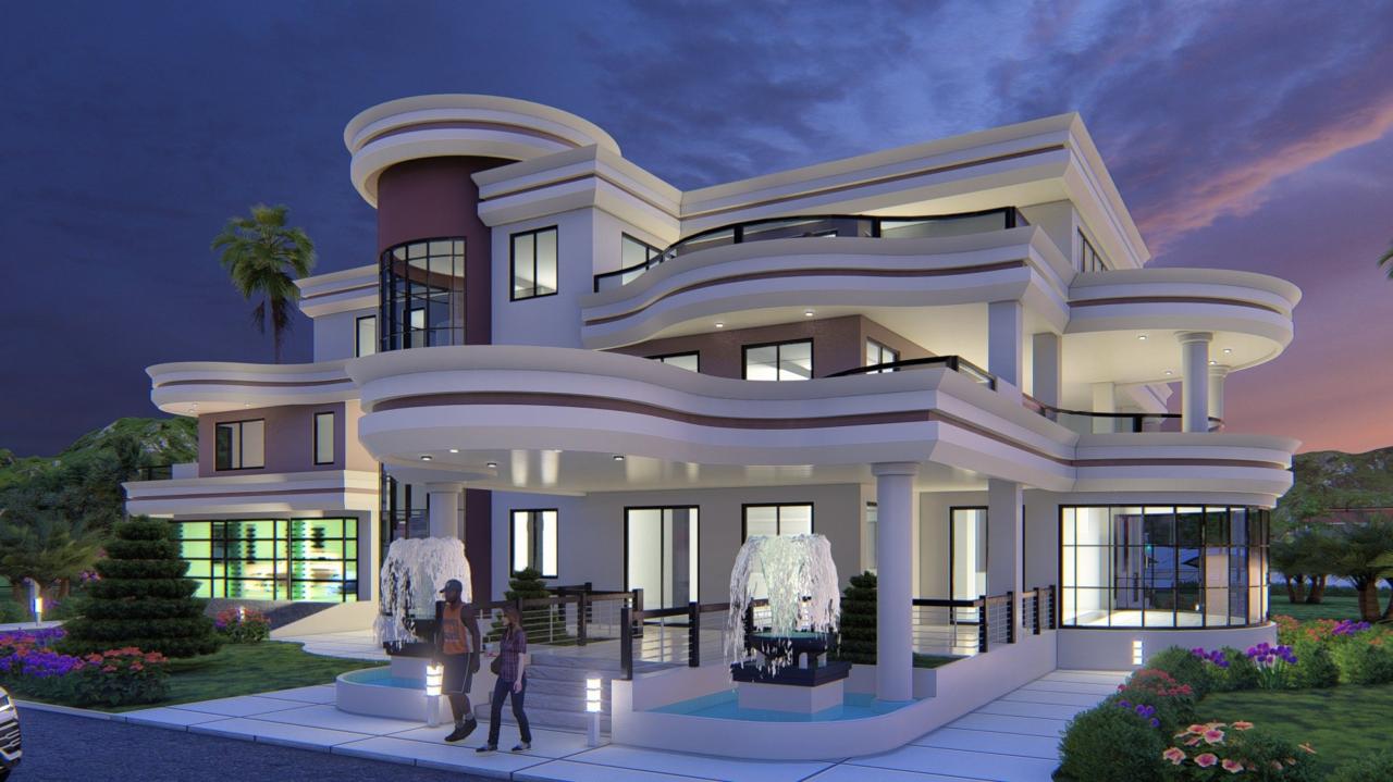 5 Bedroom Luxury House Plan Option 2 Ivory and Burnt Sienna, 6000sqft ... Luxury Concierge Services for Elite Travelers